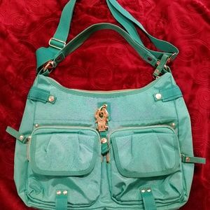 George, Gina & Lucy ~ Kelly Green/Gold Handbag